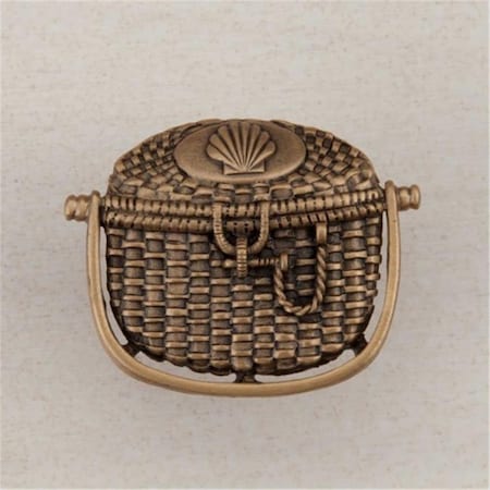 Acorn Mfg Artisan Collection Nantucket Basket Knob, Museum Gold DPBGP